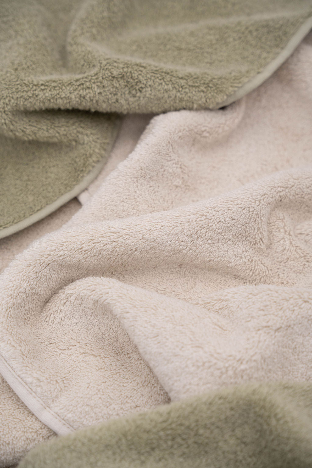 Handtuch-Sets Beige & Grün