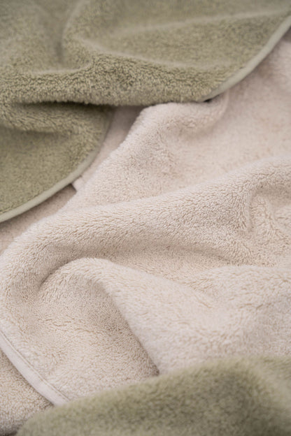 Handtuch-Sets Beige & Grün
